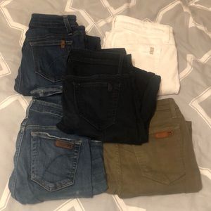 5 pairs of size 27 joe jeans